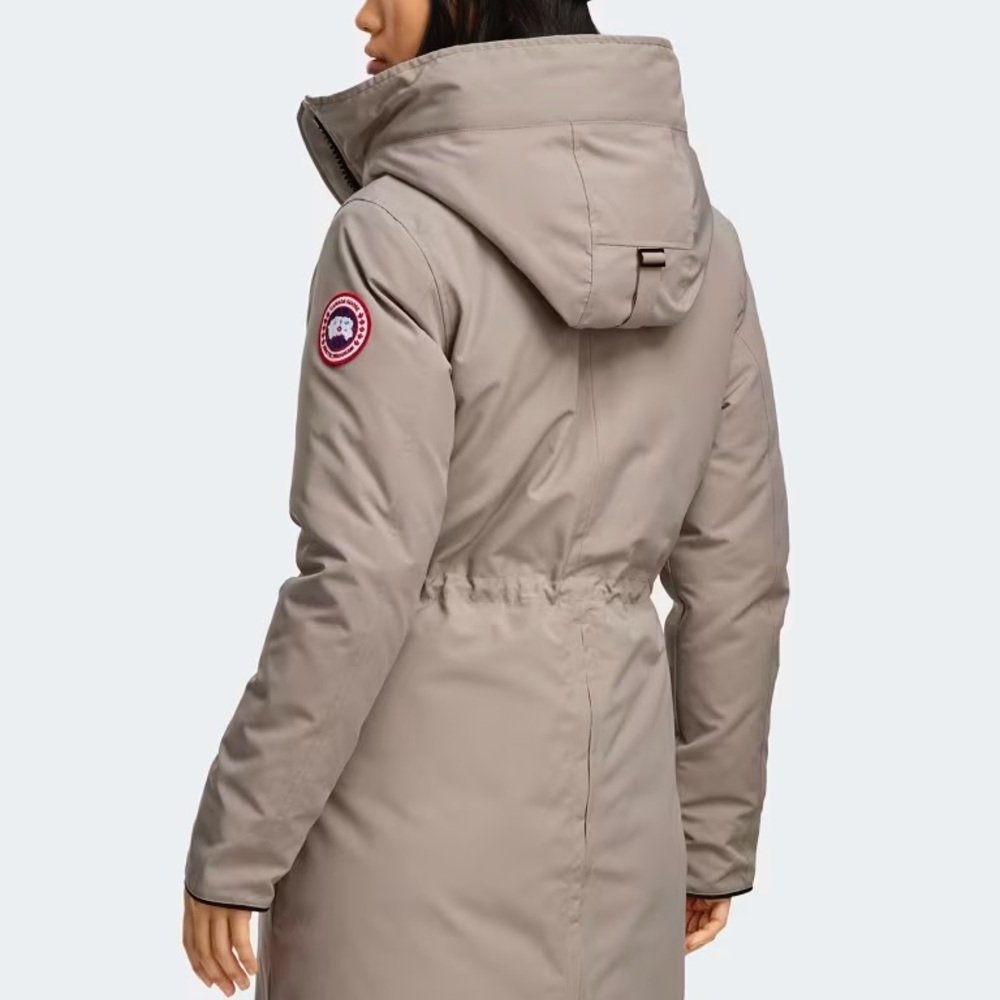 Canada Goose Women's Rossclair Jacket in Navy Size Small WITH FOX FUR TRIM - Picture 12 of 13